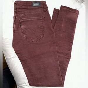 Levi’s 535 Maroon Legging Skinny Jeans size 5M